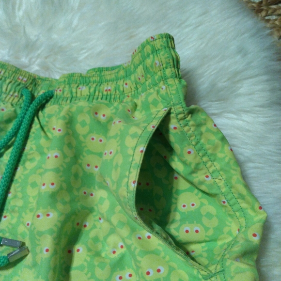 Green Patterned Swim Shorts - Picture 4 of 12